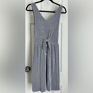 🆕 Caution to the Wind Blue and White Striped Dress. Size Medium. Without Tags